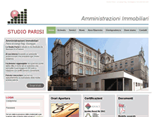 Tablet Screenshot of amministrazioniparisi.it